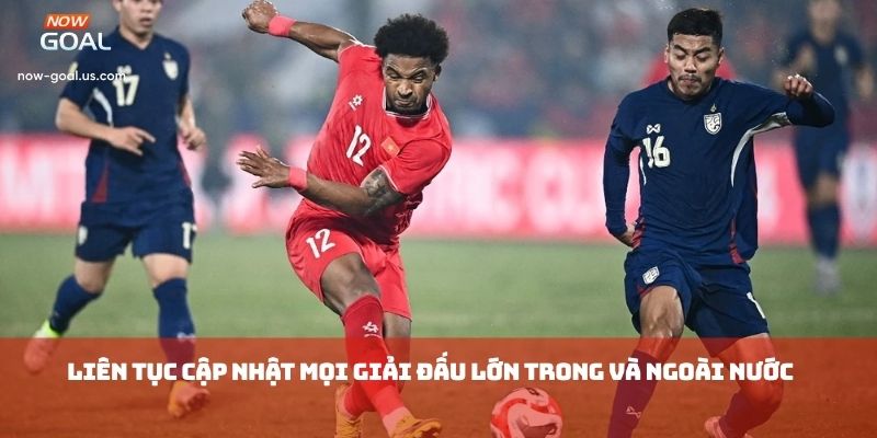 Liên tục cập nhật mọi giải đấu lớn trong và ngoài nước
